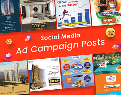 Social Media Commercial Ad Posts Portfolio