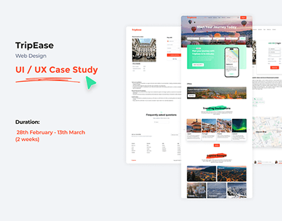 Project thumbnail - TripEase UI/UX Case Study