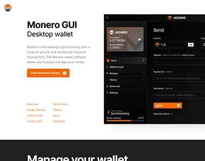 Project thumbnail - Monero GUI wallets
