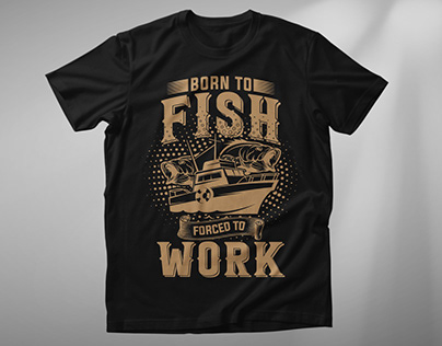 Fishing t shirt design, fish vector