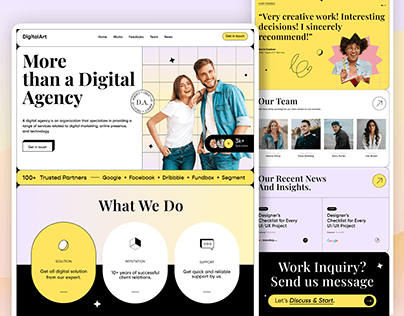 Landing Page For Digital Agency
