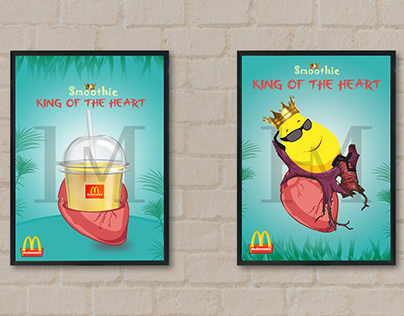 Mango Smothie Poster Series Design for MacDonald's