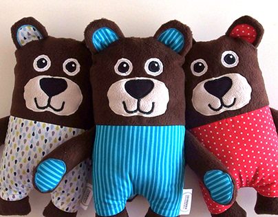 Medvídek hajánek - autorská hračka pro nejmenší