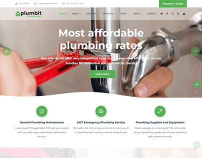 Plubmit Plumbing Company Website