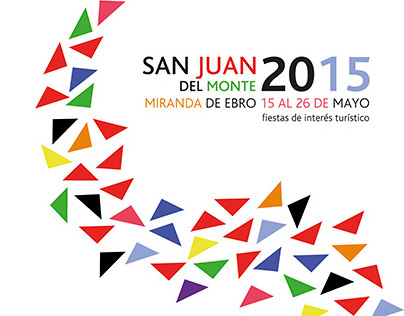 Cartel Fiestas San Juan del Monte 2015. Miranda de Ebro