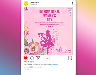 International Women's Day For Social Media Template