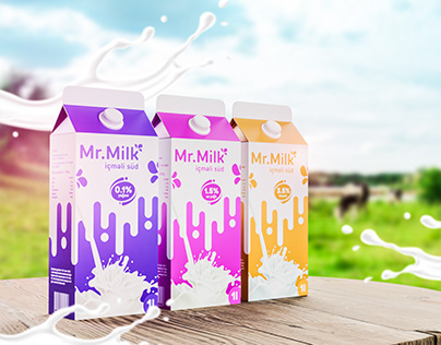 Mr. Milk package design
