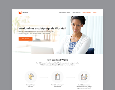 Workfall Website Design