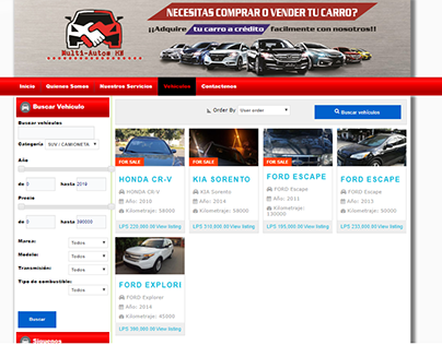 Sitio Web: Multi - Autos HN