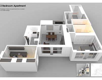 Interior Design Project - 2 Bedroom Apartment