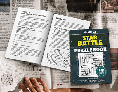 Star Battle Puzzle Book, Two Not Touch Puzzles, Vol 02