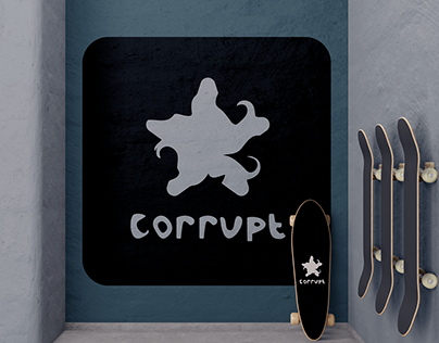 Corrupt: Skateboard brand design
