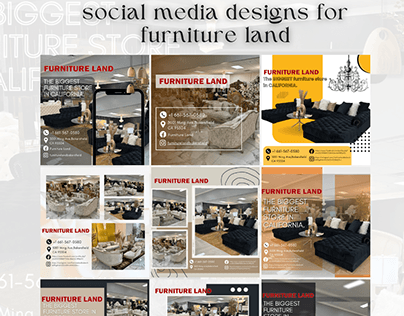 Social media designs for furniture Brand.