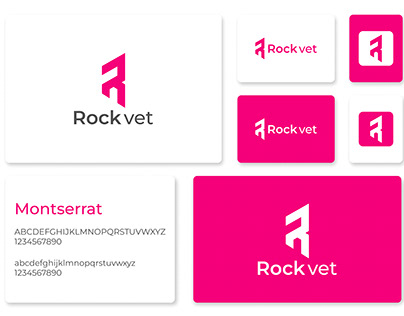 Rock vet, (Letter R) Letter Logo Design Concept