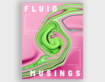 Fluid Musings - Poster concept