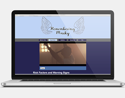 Remembering Marky Website Mockup