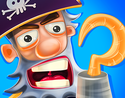 appstore playmarket icon mobile game - pirate character