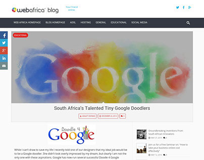 South Africa's Talented Tiny Google Doodlers – Blog