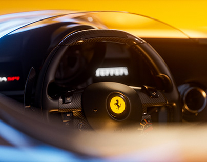 The Ferrari Monza SP1 render project