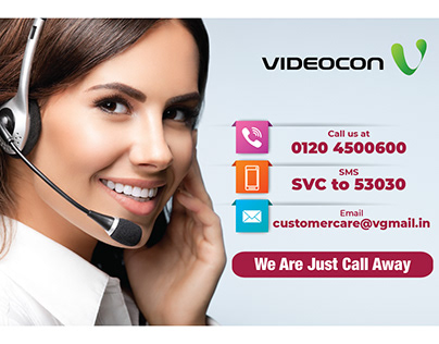 videocon call centre sticker