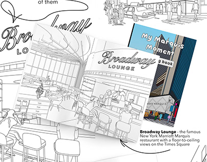 New York Marriott Marquis Coloring Book