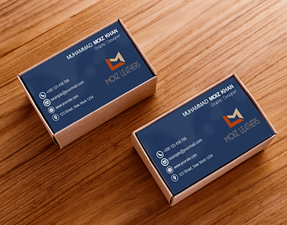MOIZ LEATHERS - BUSINESS CARDS