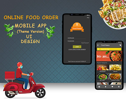 Online Food Order Mobile App (Theme Version) - UI