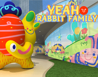 YEAH RABBIT FAMILY INFLATABLE