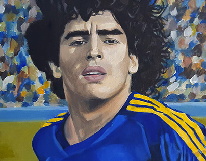 Maradona - Acryclic on stretched canvas