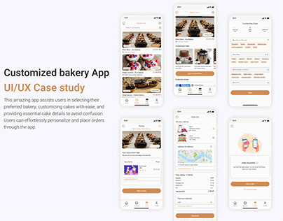 Bakery ordering and self customizing app
