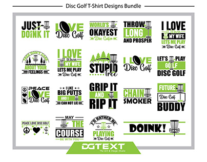 Disc Golf Bundle SVG T-Shirt Design