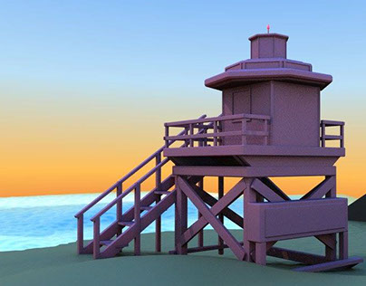3D | casa da praia