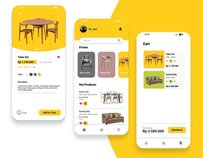 Meuble Shop App Design