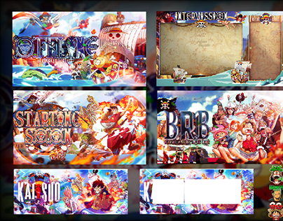 One piece animated stream package