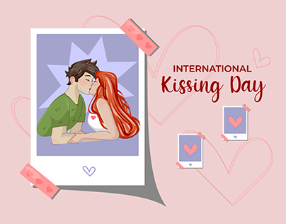 Illustrations for the International Kissing Day