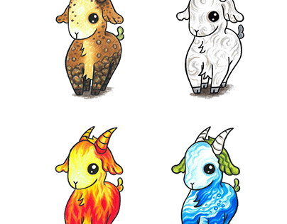Goat, chinese zodiac, Totemia