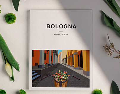 Bologna, Italy - Vector Art