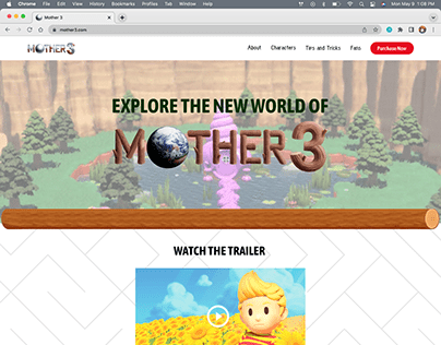 Mother 3 Site UI