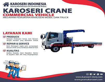 Truck Crane Telescopic 5 Ton || Karoseri Bekasi