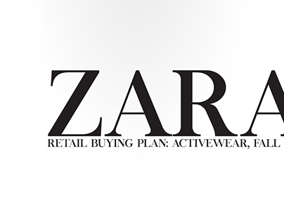Retail Buying Plan for Zara Activewear