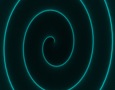4K Endless Spiral Rotating Glowing Vortex + AE Template