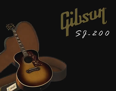 Gibson SJ-200 Advertisement Animation