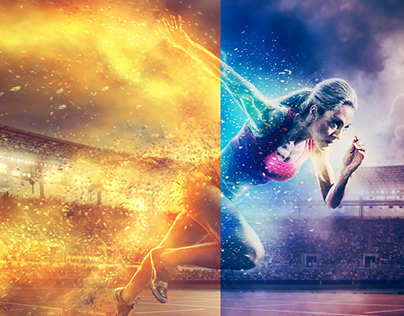 Dust Particles and Space Lights Photoshop Action