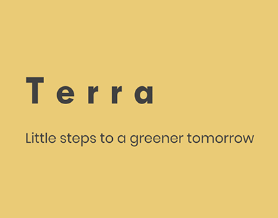 Terra - Carbon Footprint tracker UI/UX App Concept