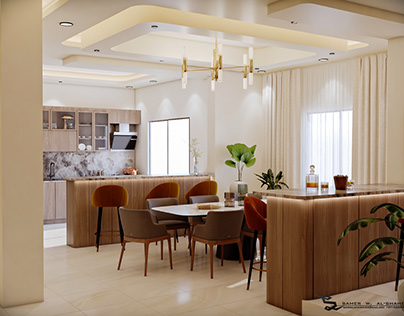 Al-Fuhaila Apartment-Lobby & kitchen design/Homs-Syria