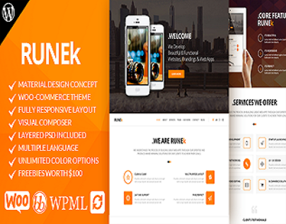 Runek - Material Design WordPress Theme