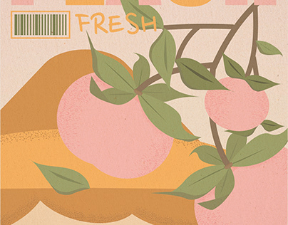 Fresh Peach Poster