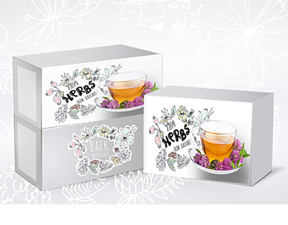 Package ,,Herbal Tea'' + Illustrations