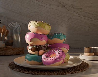 3d donuts - blender