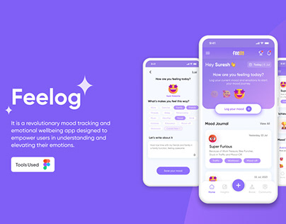 Feelog - Mood logging product UI/UX